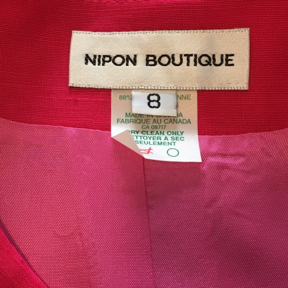 Vintage NIPON BOUTIQUE Short Sleeve Dress linen - Picture 14 of 16